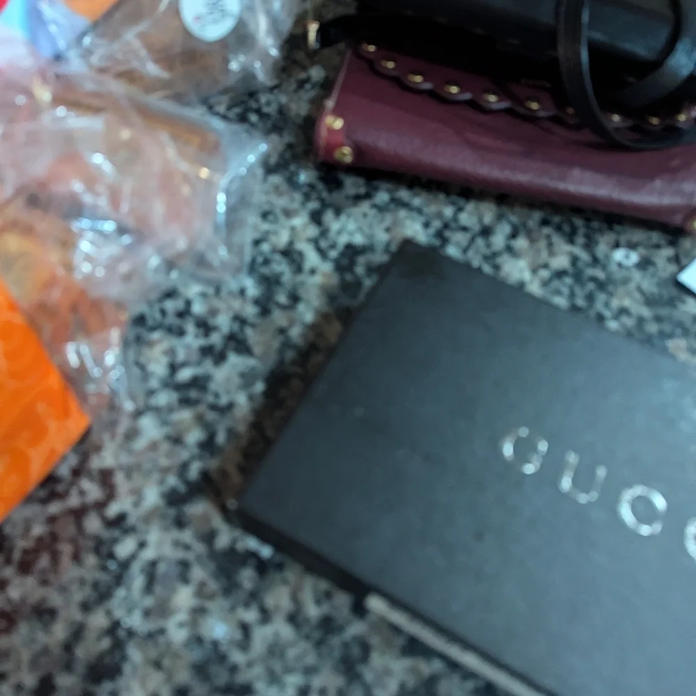 Gucci Black wallet with box